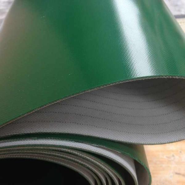 PVC Green Conveyor Belt for Food, Tobacco, and Logistics Industries