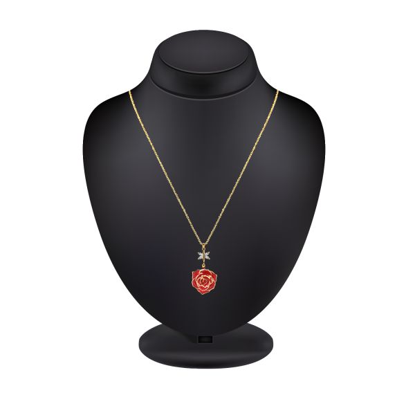Pure Handmade Fashion Rose Necklace Wholesale for Christmas Birthday  Valentine Gift