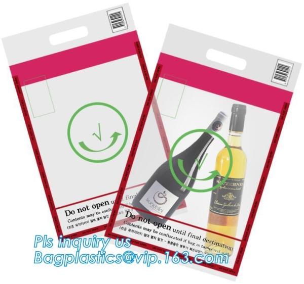 ICAO Duty Free Packaging, STEBs Bags, Custom Airport Store, Retail Shop Security Bags, Tamper Evident Proof