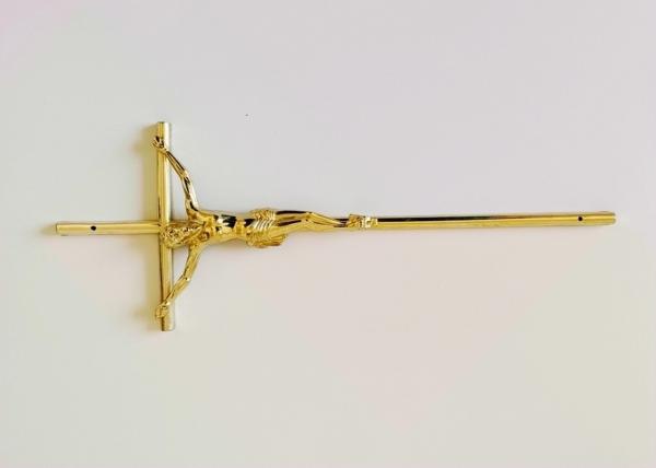 Faça sob medida cristos plásticos católicos do engodo dos cruces dos plasticos da referência DP005 dos crucifixos de christ da decoração do caixão de 37.5cm*14cm