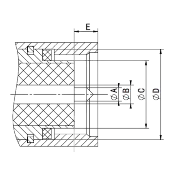 SMA Series RF Coaxial Connector,SMA-JE1.7， Offset Pin Inner Hole