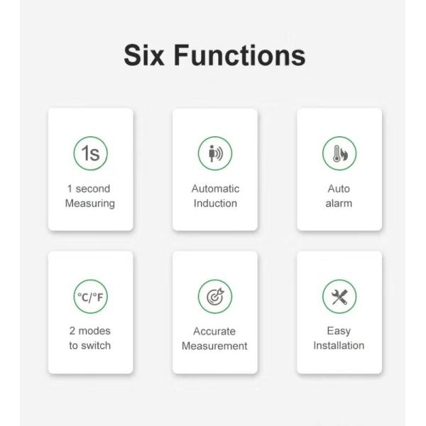 Бесконтактный цифровой термометр пальмовой руки с ЖК-дисплеем и функцией сигнализации о лихорадке