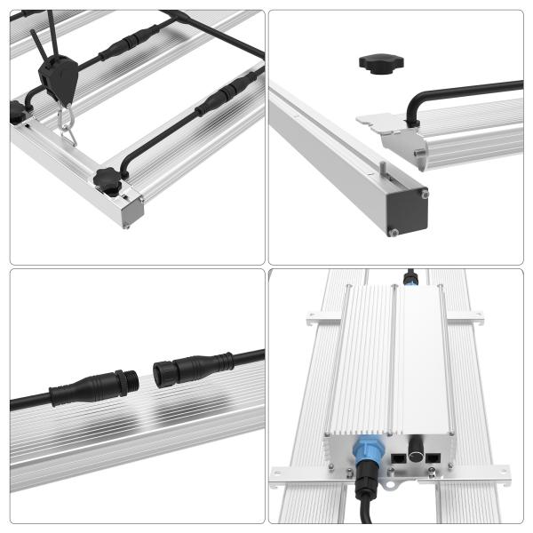 800W 2000W Horticultural LED Grow Light Removable Bars High PPFD Level