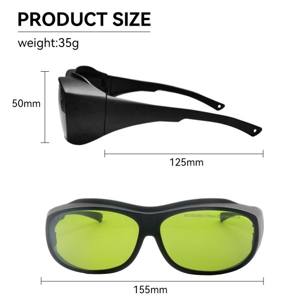 Laser protection safeti glasse goggles glasses laser lenses Laser glasses protection 900-3500nm 9000-11000nm 10600nm laser protector laser protective 532 glasses laser protection laser welding glasses