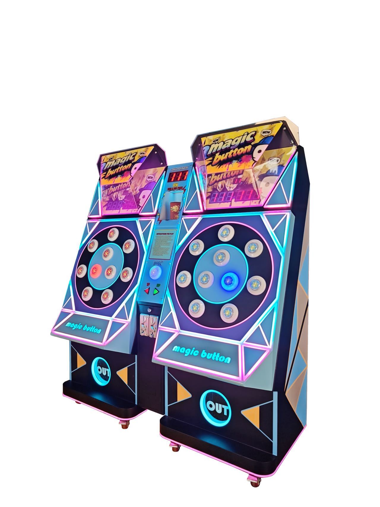 Coin Operated Magic Button Patented 4 Game Modes Arcade Prize Machine