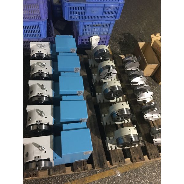 Precision 170mm 4th Axis CNC Rotary Table With Motor / Bearing Steel Construction