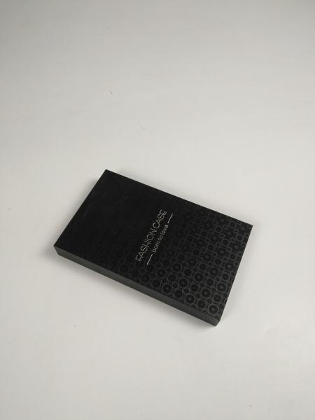 Modern Luxury Electronics Packaging Box Black Art Paper With Hot Stamp Foil Surface Finish