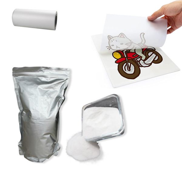 TPU DTF Transfer Powder 1kg Hot Melt Adhesive Powder For Fabric Transfer To Pet Film