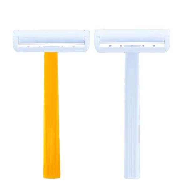yellow single blade shaver 5 piece pack stainless steel blade shaver 1blade razor yellow color single blade razor