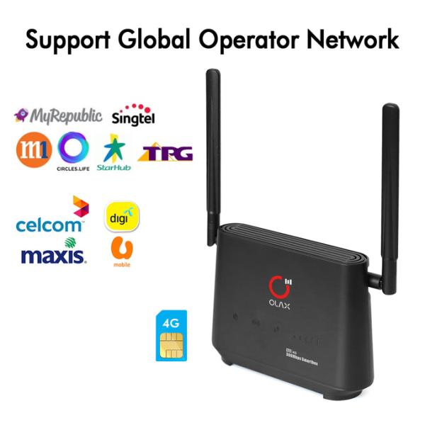 маршрутизатор 7.4V 2000mah 4G промышленный маршрутизатор 4G SIM соединяет LAN камеры 4 CCTV переносит OLAX AX5 Pro