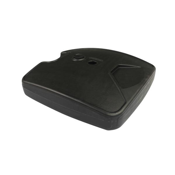 Exhibition Durable Black Flag Water Base , Plastic Outdoor Flag Pole Base