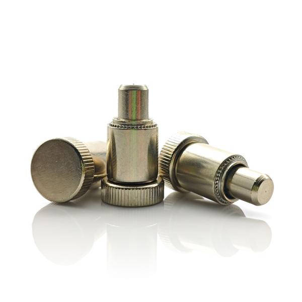 Stainless Steel Panel Spring Locating Pins Bright Finish Metal Screw Fastener
