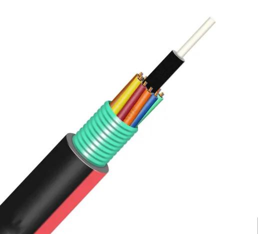Cabo exterior preto de Gyta, fibra blindada de 48 núcleos - cabo ótico