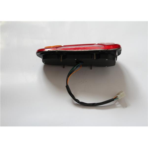 Oval Red Shell Plastic Motorcycle LED Brake Lights ISO9001 Certificated