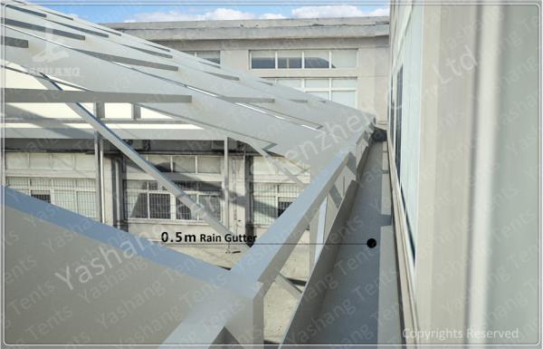Solid Corrugated Sheet Walls Outdoor Warehouse Tents Marquee ISO CE Certification