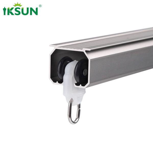 Decorative Brushed Aluminium Curtain Track With Electrophoresis Finish