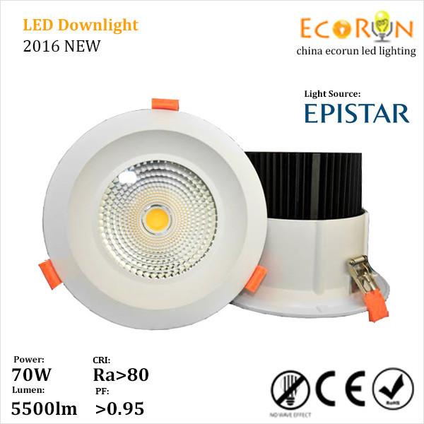 New design ac85-265v 50w 60w cob led downlight with 15deg 24deg 38deg 60deg