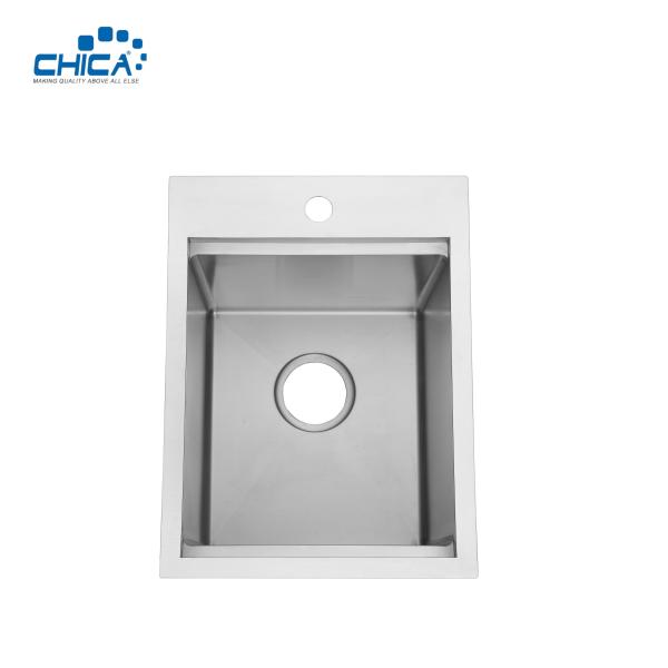 One Hole Handmade House Single Bowl Kitchen Sinks Stainless Steel Kitchen Sinks With Faucet
