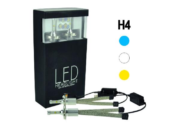 H4 Plug And Play Led Headlights , Super Bright Car Headlight Bulbs