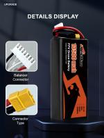 22.2V 13500mAh Molicell P45B 6S3P RC FPV Batteries de drones pour drones de 10 pouces en noir / rouge / bleu, etc. Couleur de la boîte