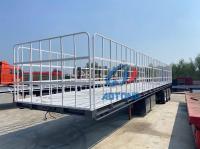 Container de transport maritime de capacité 2x20 pieds semi-remorque dans l'industrie du transport