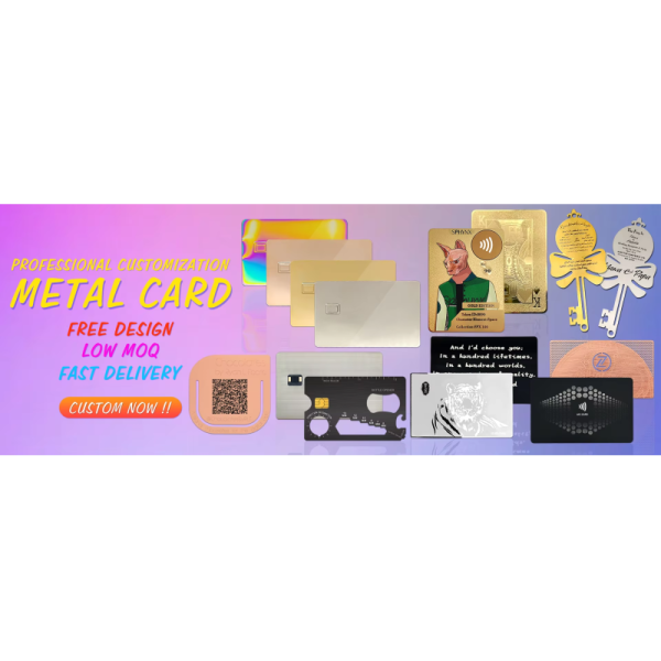 Top Rating Clear Reflective Silver Mirror Custom Blank Credit Card Metal Chip Card For VIP Card