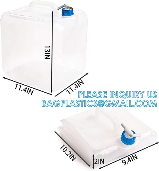 Portable Outdoor Camping Water Bucket With Handle BPA-Free Food Grade Material Square Liquid Storage Container