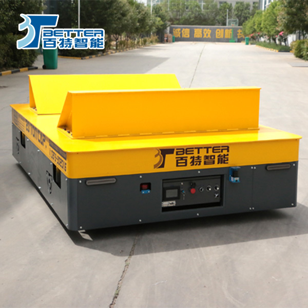 Flexible Trackless Transfer Cart for Material Transfer in Heavy Duty Industrial Applications