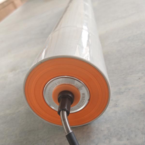 50 мм О-ремень шкивы изогнутый конвейер Моторизированный приводной ролик покрытый PVC конический рукав