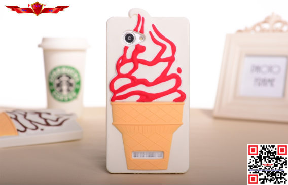 New Fashion Design Brand New Ice Cream Silicone Cover Case For Lenovo A880 Multi Color