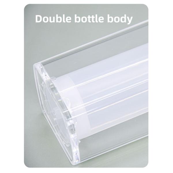 Акриловый безвоздушный квадрат бутылки 100ml для сливк заботы кожи