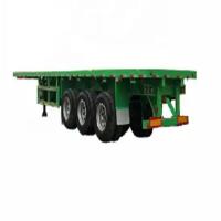 SINOTRUK 28FT 40 FT plataforma de cama plana semirreboque com maior capacidade de carga e vida útil mais longa