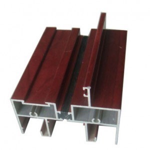 Shengxin's 6063 t6/t5 Wood Grain Finish Extruded Aluminum Profiles for Building Material