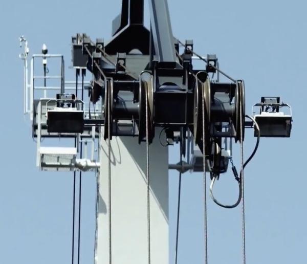 SGS Shipbuilding Floating Dock Crane Better Cab Design 3.2m~6.0m Rail Span