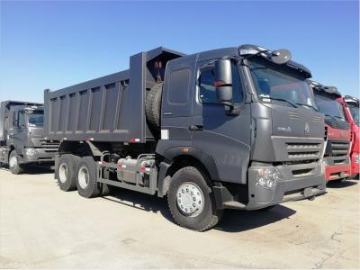 Grey Second Hand Tipper Trucks , Used Howo Trucks With Daily Maintenance