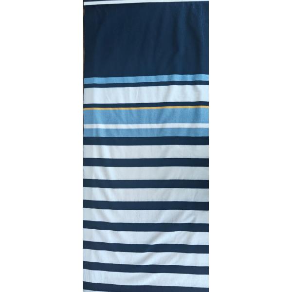 40S Yarn Dyed Cotton Spandex Striped Knit Fabric for Summer Wear