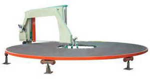 A máquina de corte personalizada da esponja do elevado desempenho, circunda o cortador horizontal