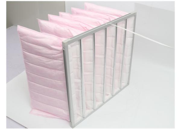 Medium Efficient Washable Synthetic Fiber Bag / Pocket Filter F7 For AC
