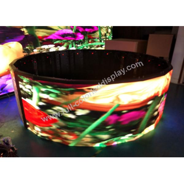 П3.91 гибкой крытой арендной дисплей приведенный дугой, круглый размер приведенный экрана различный