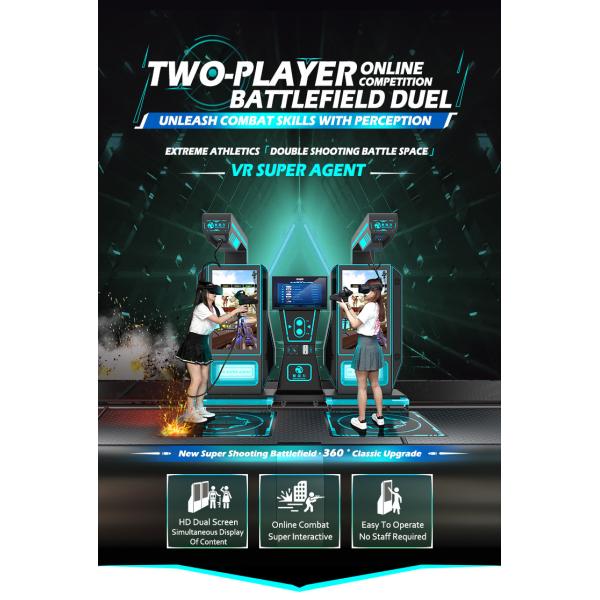 9d VR Arcade Стрельба Игровая машина Kat Виртуальная реальность Супер 2 игрок Симулятор оружия