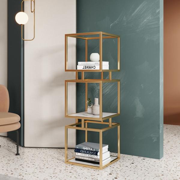 Big Metal Display Stand for Cubic Makeup Storage Eco-friendly Secondary Storage Boxes