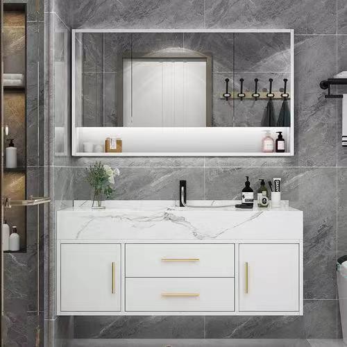 Design High End Bathroom Vanity with Modern Bathroom Cabinets and Basin Included