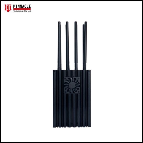 8 Antennas Handheld Military Radio Jammer 80W Signal Wifi Cell Phone Blocker