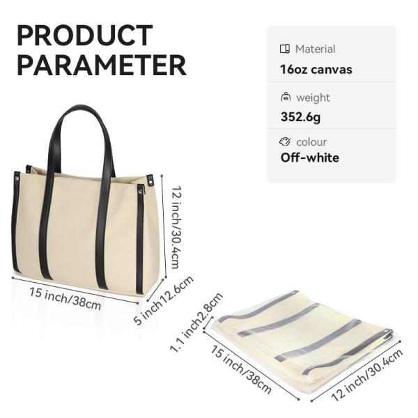 Big Size Canvas Eco Friendly Shopping Bags Short Handles Shoulder Tote 15x5x12