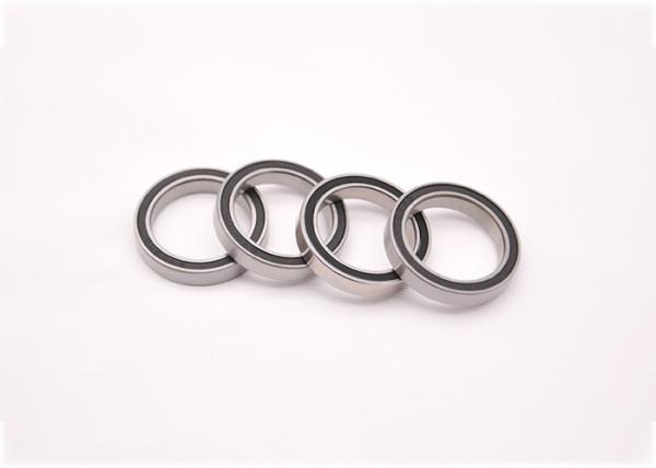 2RS Shield Size 15*21*4mm Miniature Ball Bearings High Rotating Speed With Small Torque