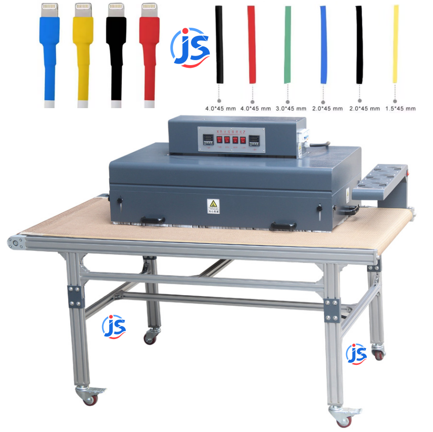 Inline Automatic Wire Polyolefin Heat Shrink Tunnel Machine with Dual-Side