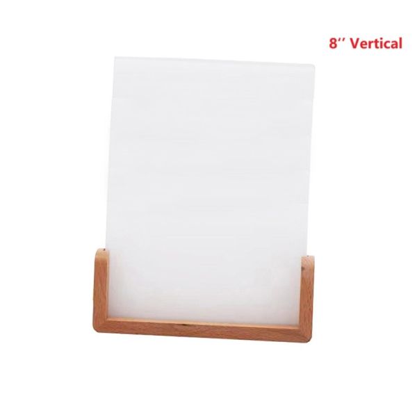 U Shaped Wooden Base Sublimation Acrylic Frames Diy Custom Acrylic Picture Frames