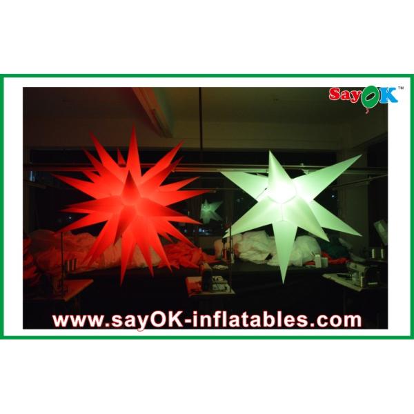 звезда украшения партии ткани 190T Оксфорда гигантская раздувная вела освещать белизну