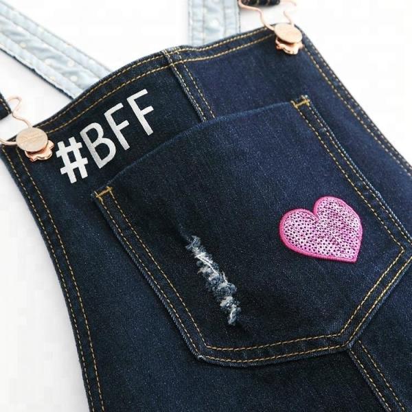 Trendy Suspender Trousers Jeans Bib Pants Long Section For Student Girls