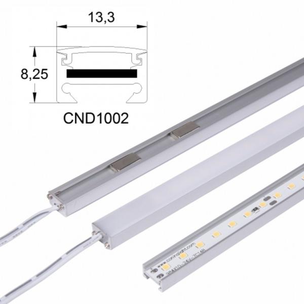 Luz rígida da instalação do ímã de barra do diodo emissor de luz do armário de DC12V 24V SMD2835